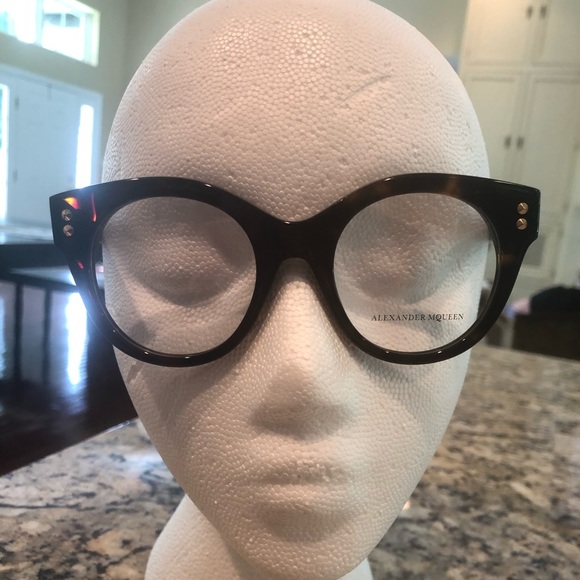 Alexander McQueen Accessories - Alexander McQueen Brown Havana Glasses Round 💯✔️